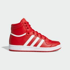 red and black adidas shoes high tops
